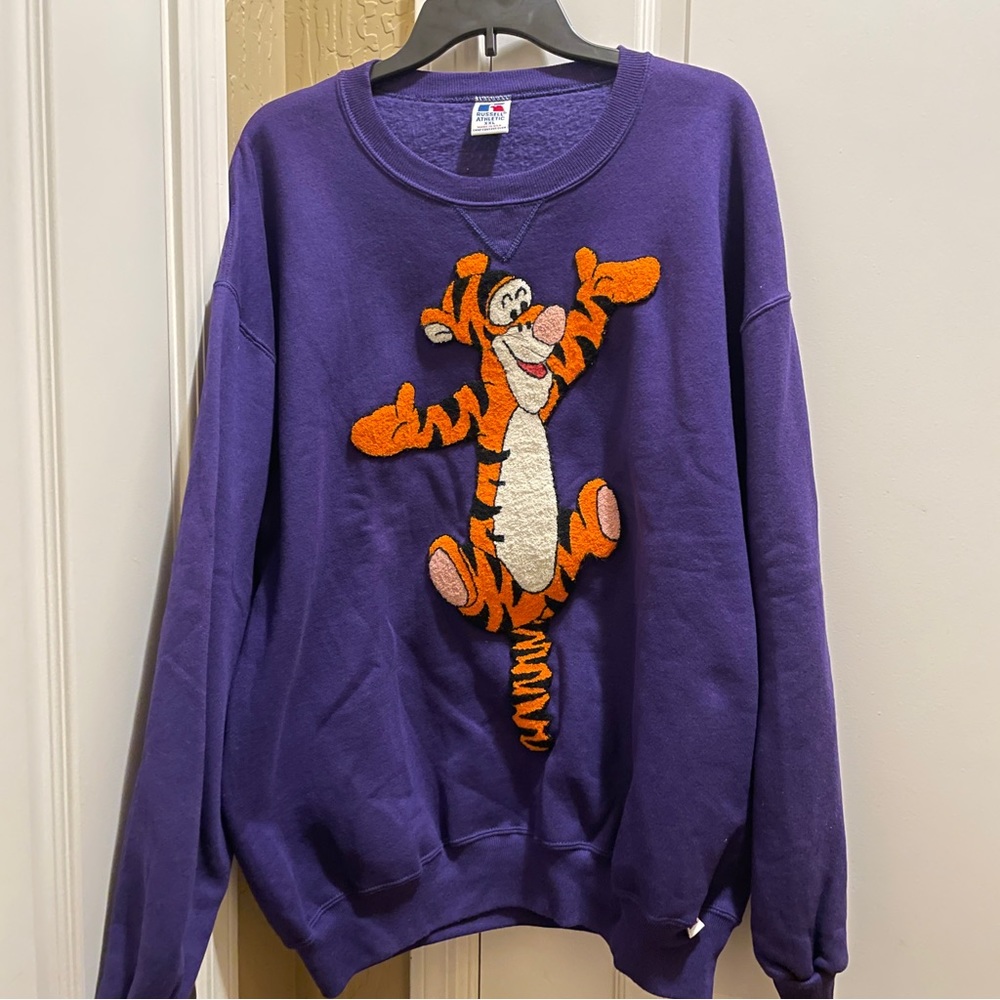 Vintage handmade Tiger crew neck sweatshirt